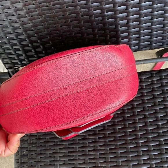 The Bridge Firenze 1969 Red Leather Crossbody Bag - Picture 7 of 14